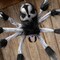 31.5" Gray & Black Hairy Floating Spider Halloween Decoration